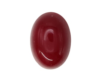 Vintage Glass Cabochons 18x13mm Burgundy Red Opaque Stone Japan (4) VGC566