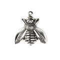 Insect Bee Stamping Charms Medium Silver Ox (4) CP067