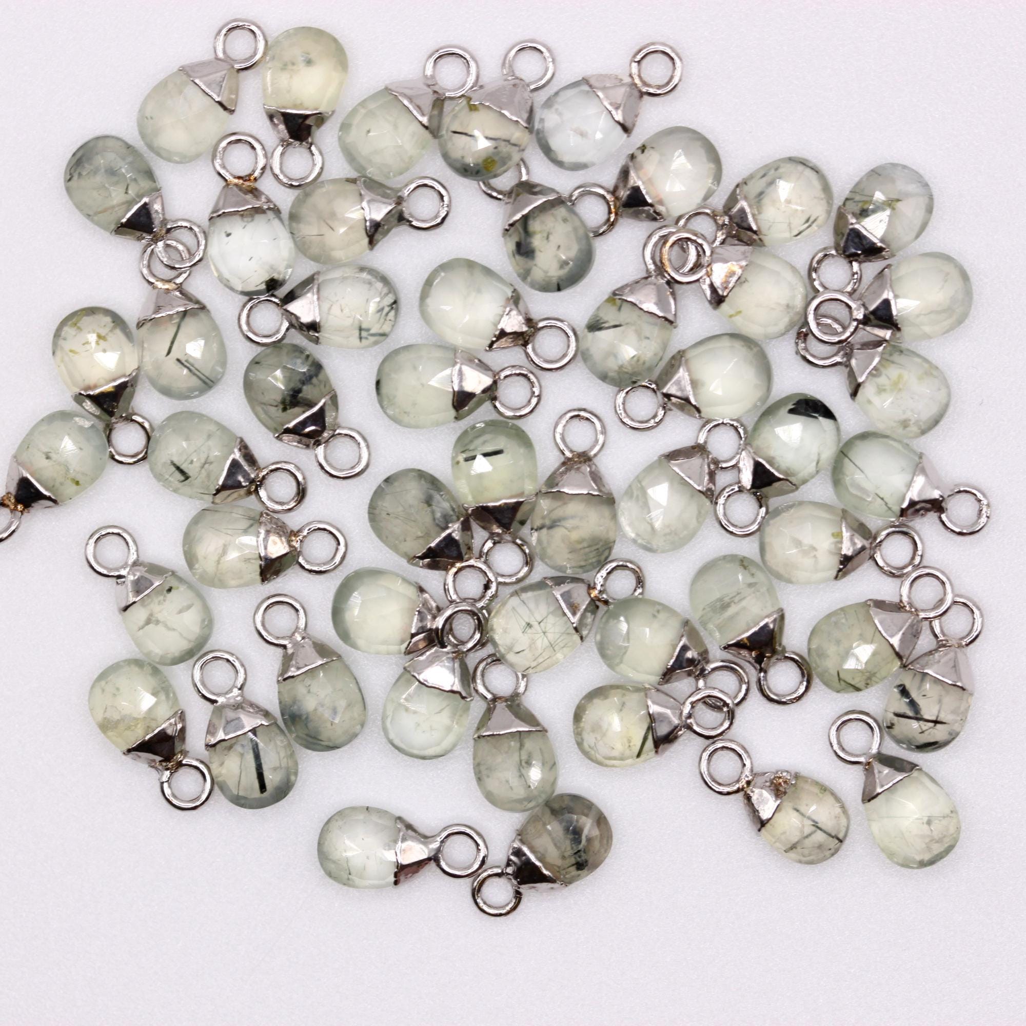 Ciondolo In Argento 925 Con Pietra Taglio Rosa – Gioiello Minimalista Fatto A Mano – Forma Libera Assortita – Regalo Donna