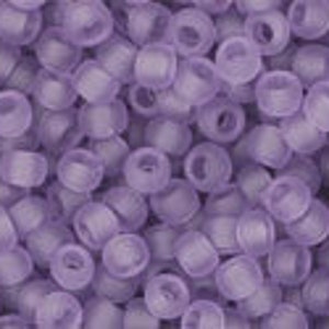 11/0 TOHO Round Glass Seed Beads Transparent Frosted Sugar Plum 10 grams TH002-R image 3