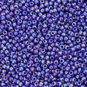 11/0 TOHO Runde Glasperlen Opak Regenbogen Marineblau (10 gramm) TH041-R