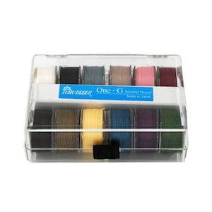 TOHO One-G Beading Thread 50 Yard Spools 12 Color Assortment Pack With Case Set 1 Y083
