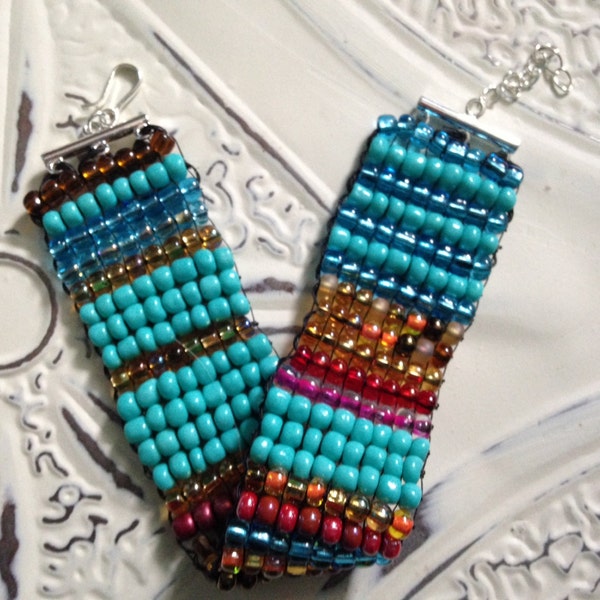 Sundance Inspired Beaded Cuff Bracelet