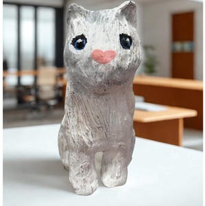 Printable Paper Mache Cat Pattern/DIY 3D Animal Template/Craft Sculpture Armature