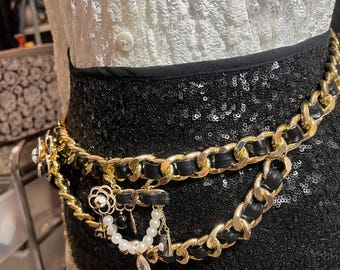 Gold Thick Chain Hip and Waist Belts Handmade With Mini  display picture 2