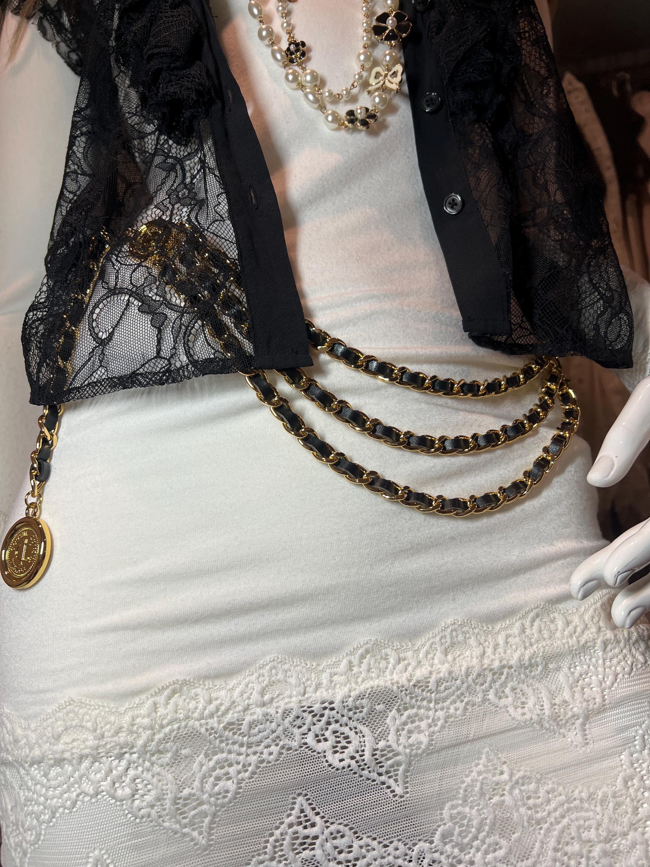 Gold Thick Chain Hip and Waist Belts Handmade With Mini 