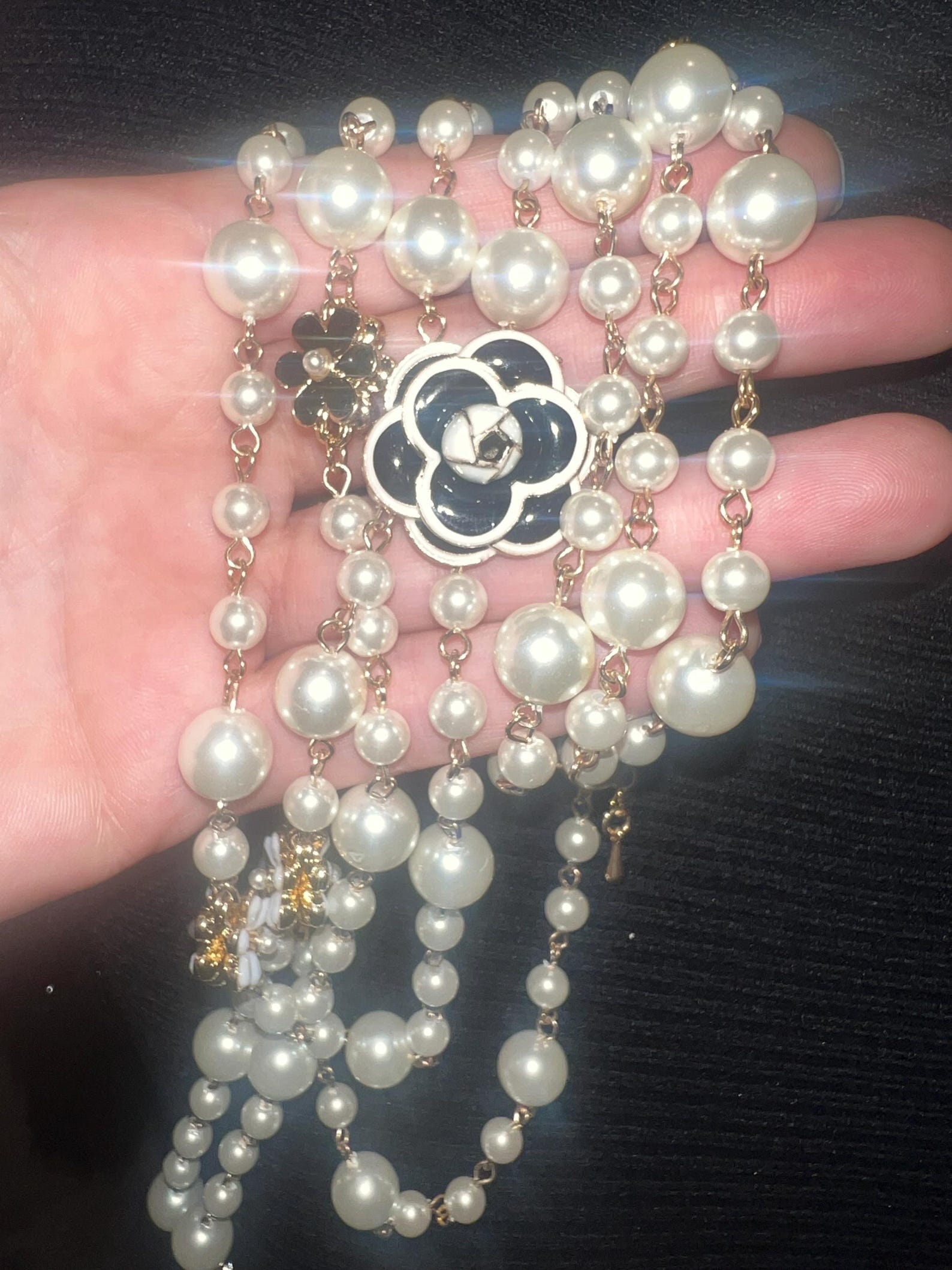 Camellia Lune – Sterling Silver Floral Necklace by The Nevermore