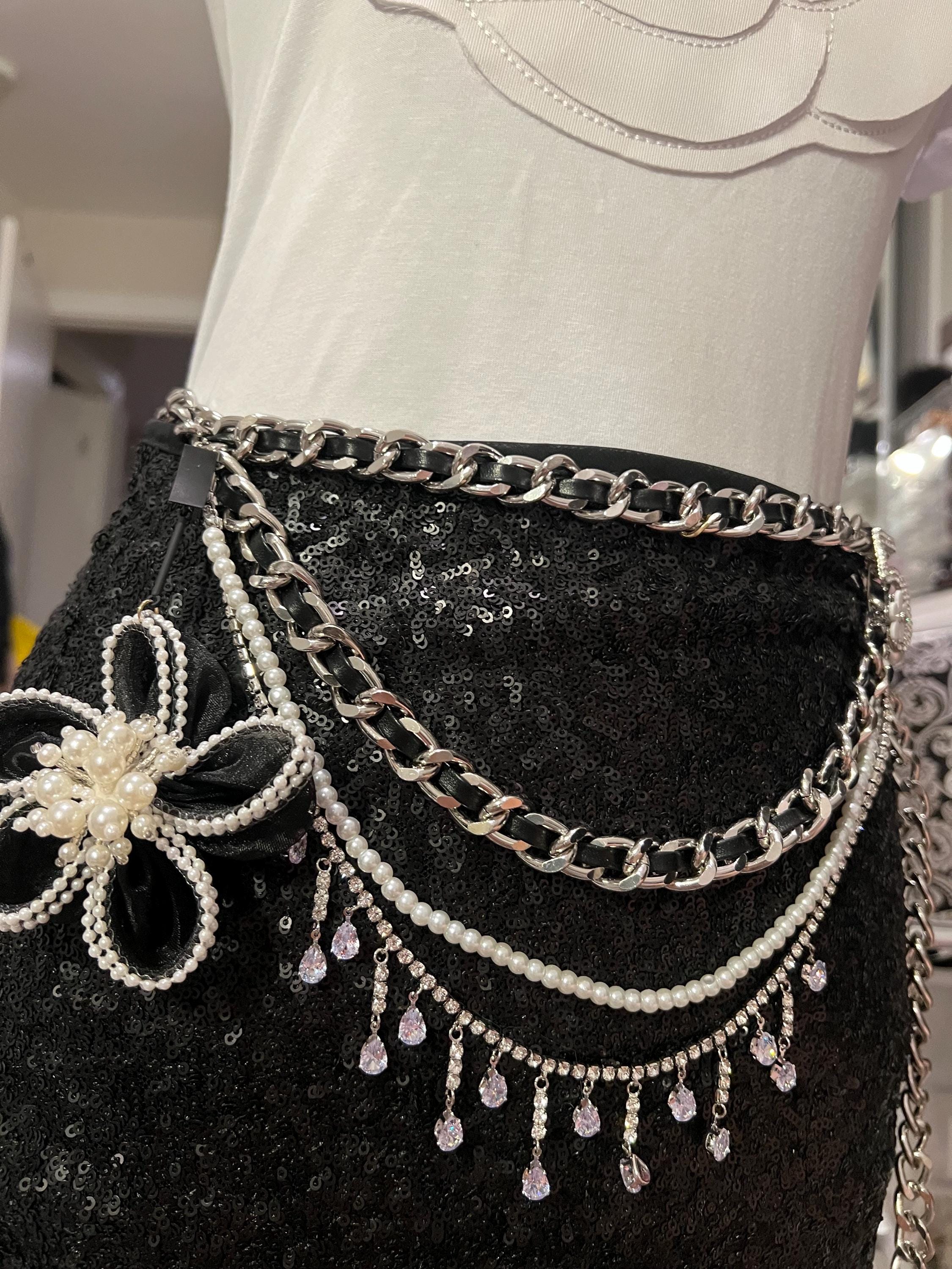 Multi-chain Layered Camellia Fashion Belt - Etsy