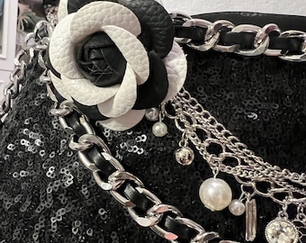 Multi-Chain Layered Camellia Fashion Belt
