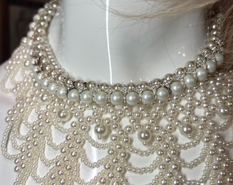 Flower & Bow Multi-Layered Pearl Stylish Fashion Necklaces.