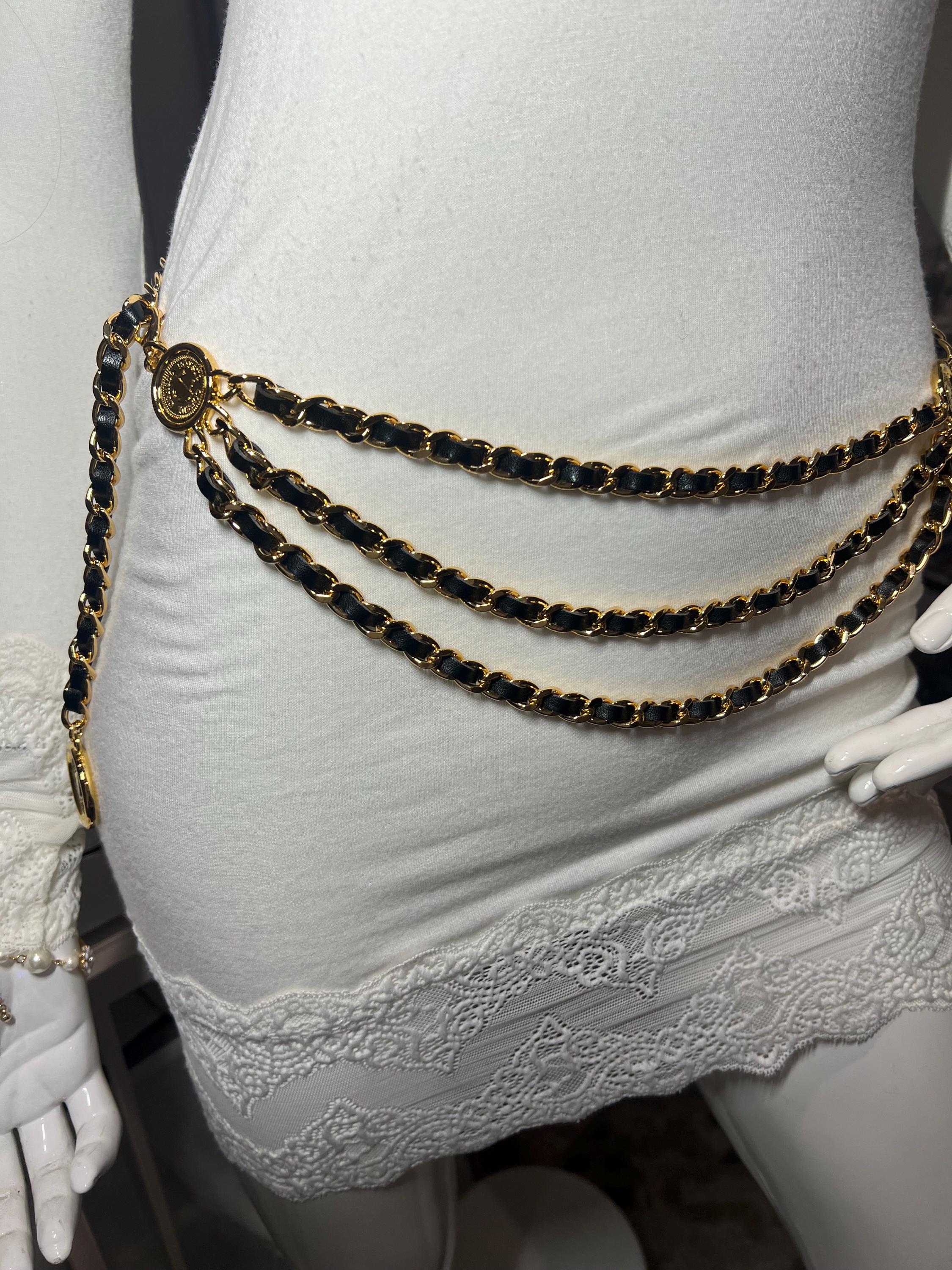 Gold Thick Chain Hip and Waist Belts Handmade With Mini 