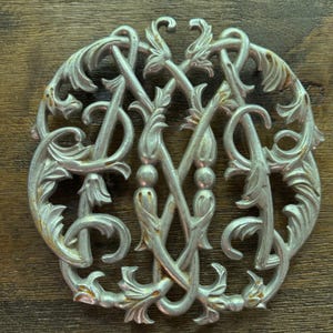 Virginia Metalcrafters Colonial Williamsburg Cypher-onderzetter 1950 CW10-14 zilver