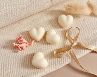 Heart Shaped Highly Scented Soy Wax Melts, Paraffin Free, Long Lasting, Gift for Her