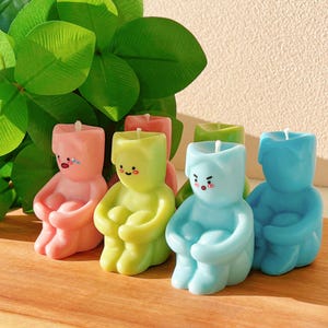 Colorful Pastel Candles | Trendy Y2K & Preppy Decor | Fun Cute Candles for Gen Z, Teen Girls, Dorm Room and Apartment Decor | Gift for Her