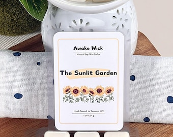 Sunlit Garden Soy Wax Melts: Fresh Floral Home Fragrance
