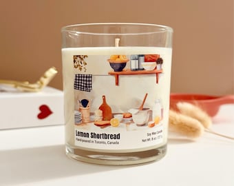 Lemon Shortbread Scented Soy Candle