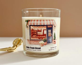 Fresh Baked Bread Scented Soy Candle