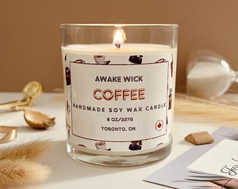 Coffee Scented Soy Wax Candle