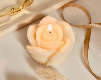 Handmade Rose Candle Gift for Her