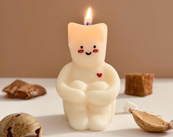 Handmade Love You Candle, Gift for Her