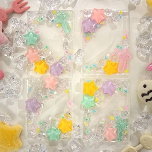 Custom Decorated Toploader | Photocard Holder | Cute Aesthetic | Y2K | Kawaii | Star