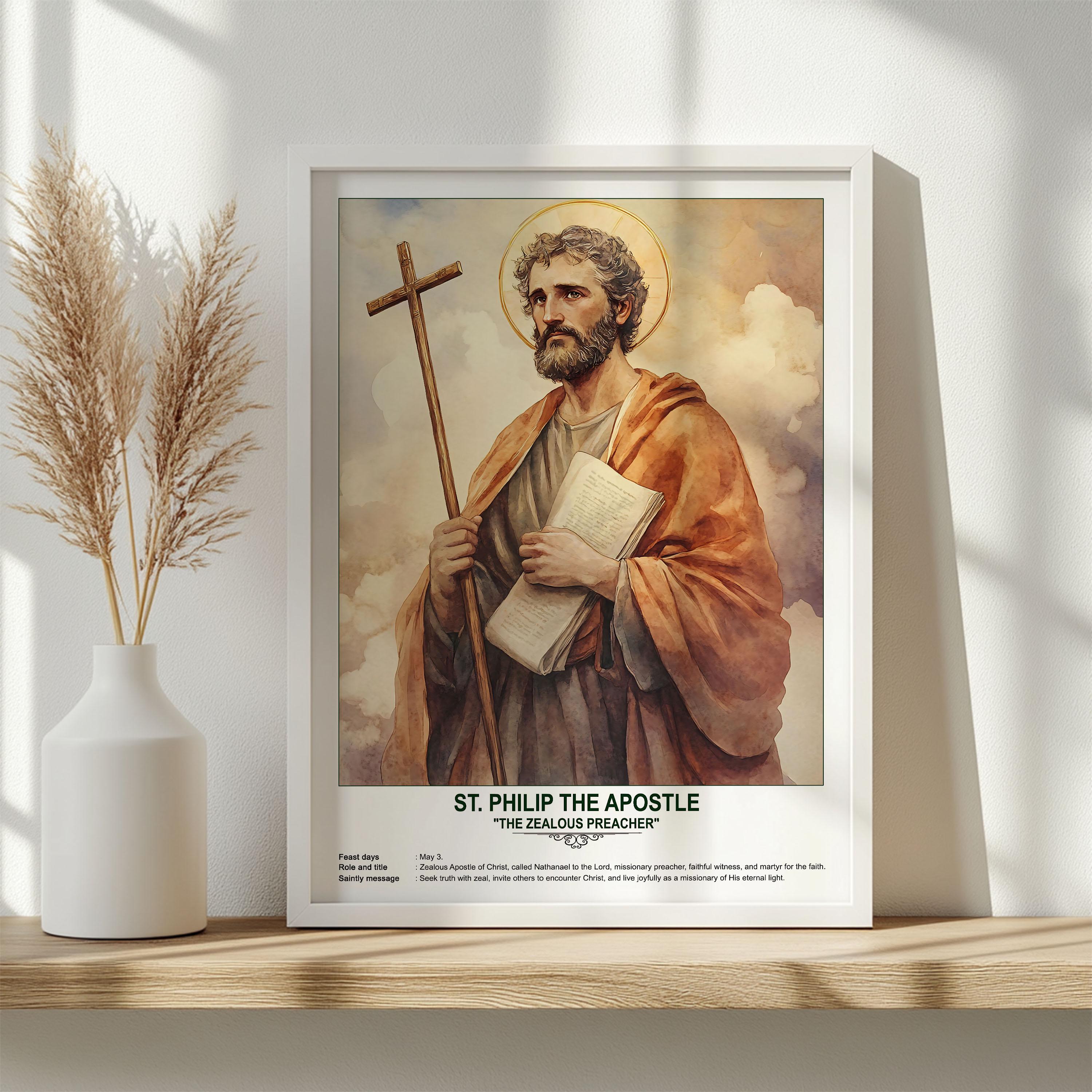 St. Philip the Apostle, Sacred Art, Religious Wall Art for Families ...
