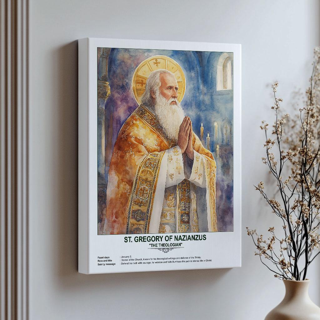 St. Gregory of Nazianzus, Sacred Art, Religious Wall Art for Families ...