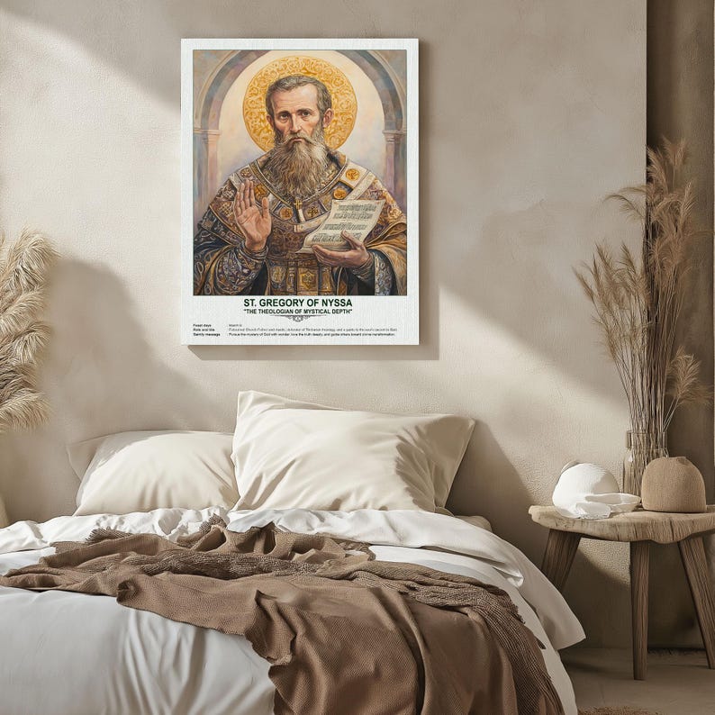 St. Gregory of Nyssa, Sacred Art, Religious Wall Art for Families ...