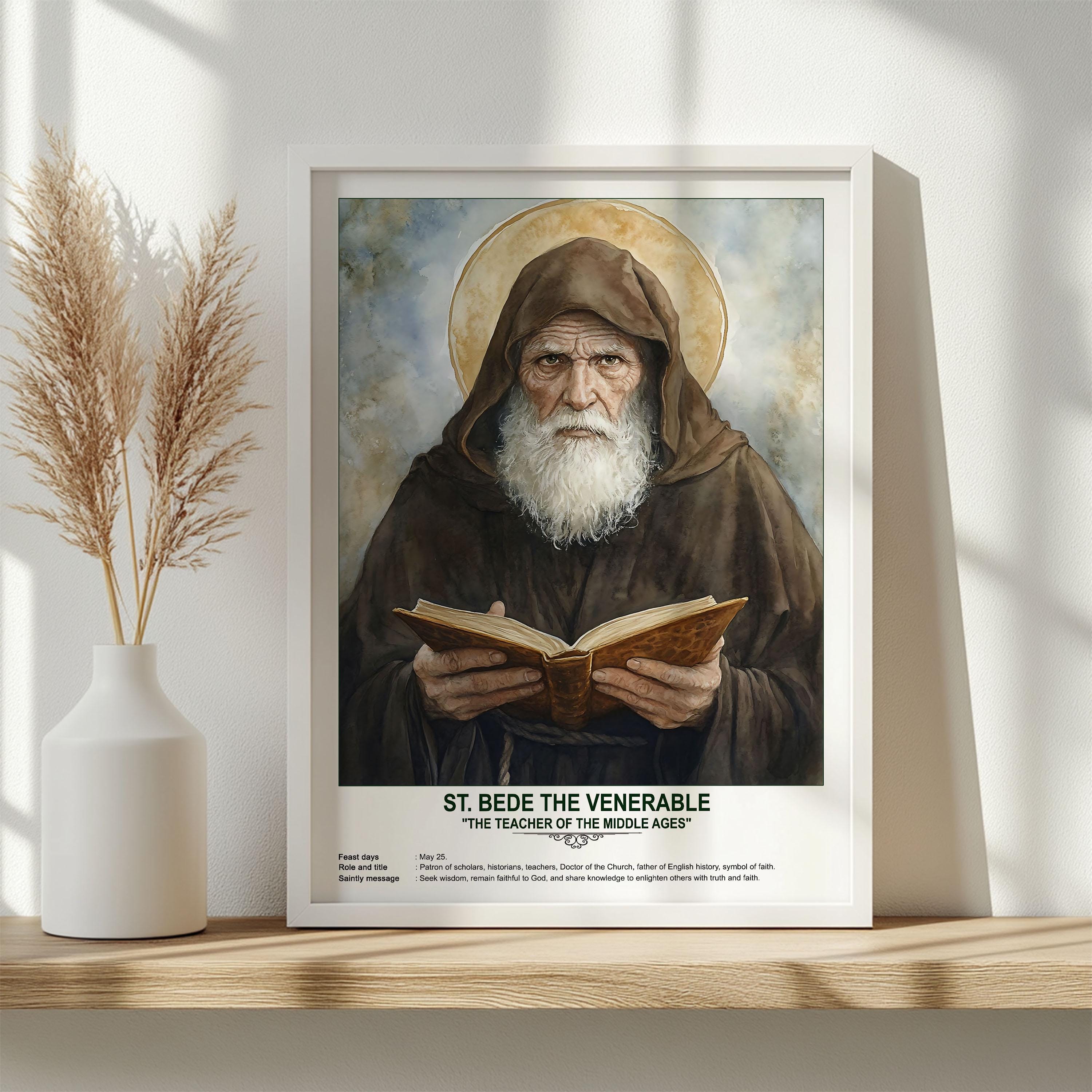 St. Bede the Venerable, Sacred Art, Religious Wall Art for Families ...