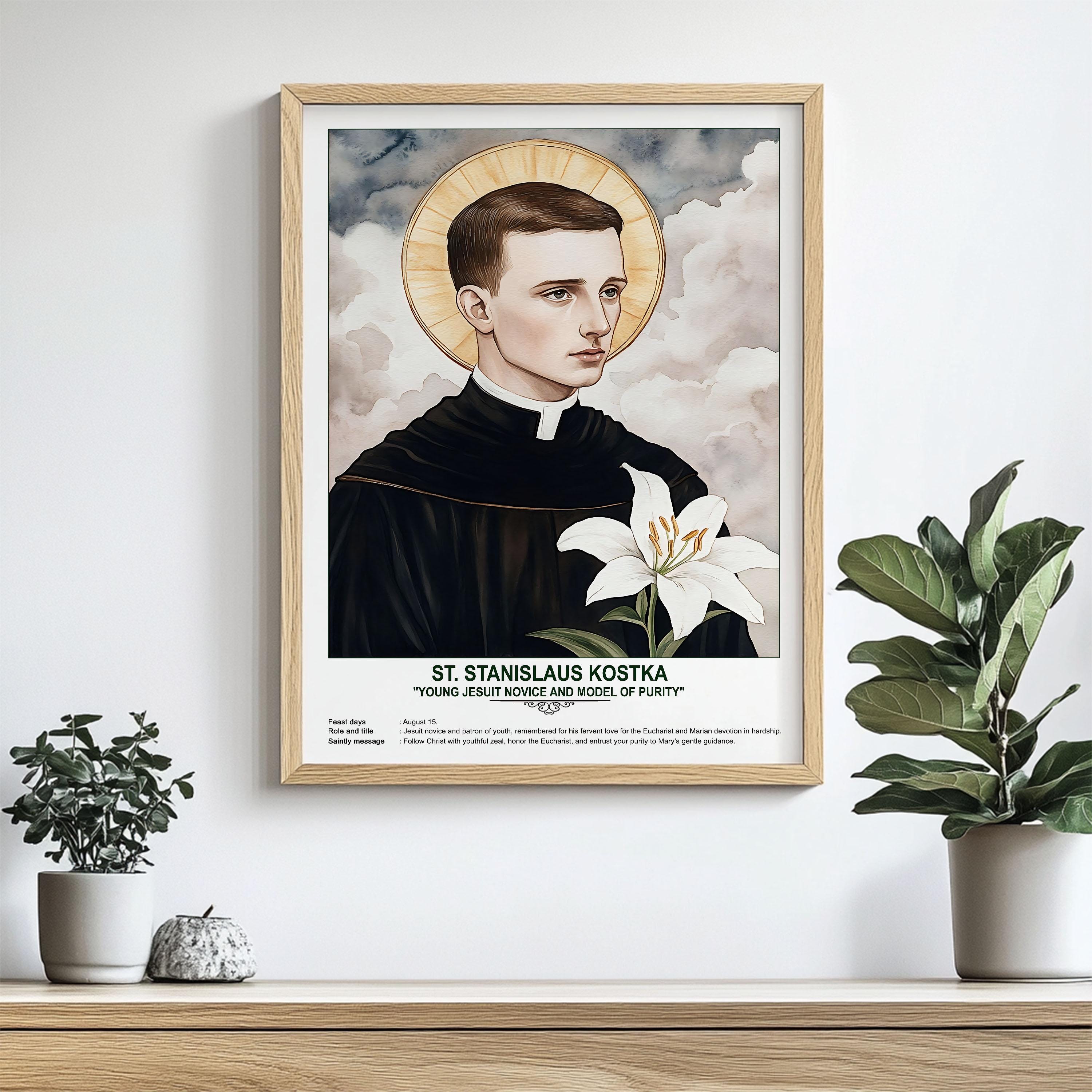 St. Stanislaus Kostka, Sacred Art, Religious Wall Art for Families ...