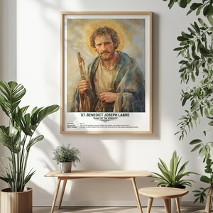 St. Benedict Joseph Labre, Sacred Art, Religious Wall Art for Families ...