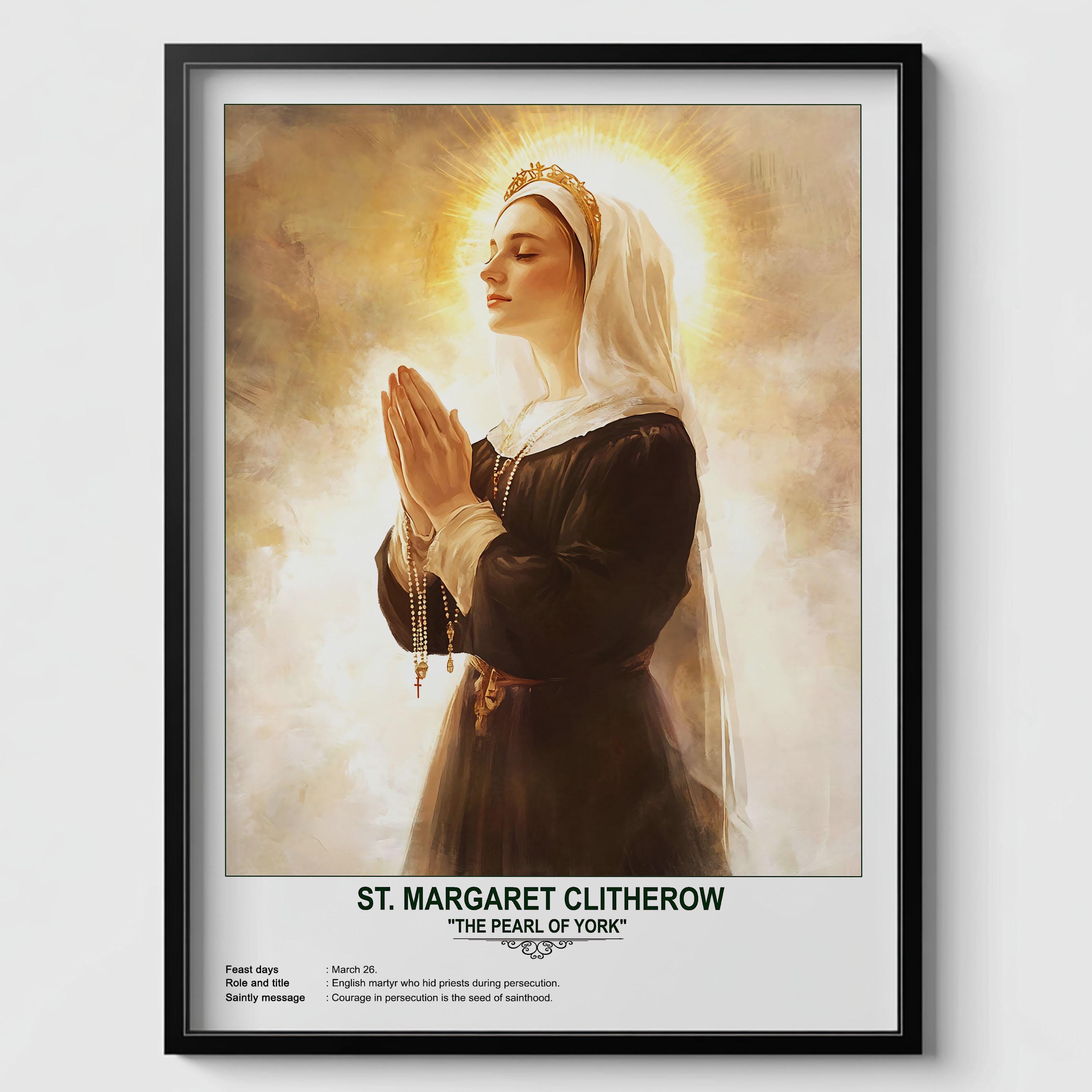 St. Margaret Clitherow, Sacred Art, Religious Wall Art for