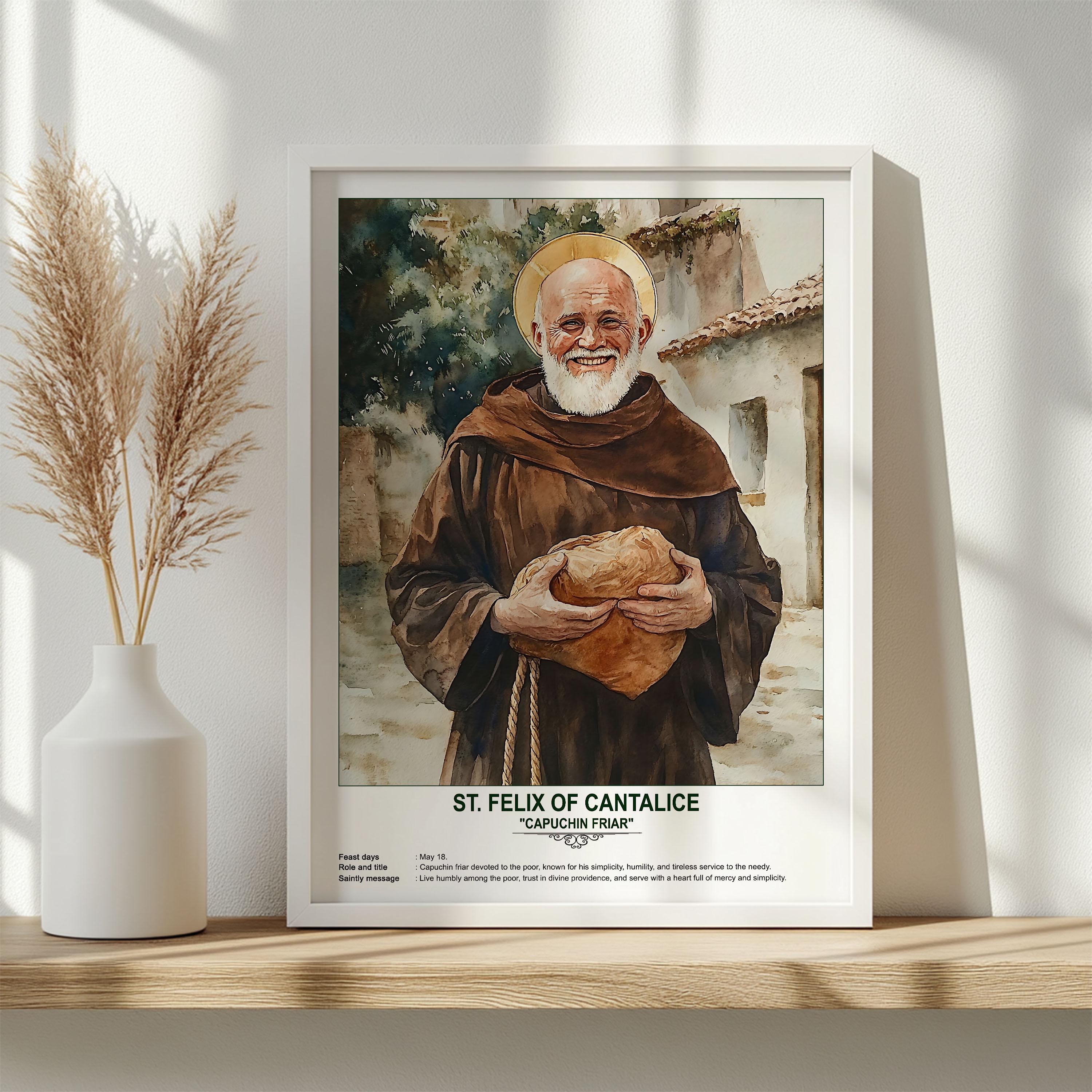 St. Felix of Cantalice, Sacred Art, Religious Wall Art for Families ...