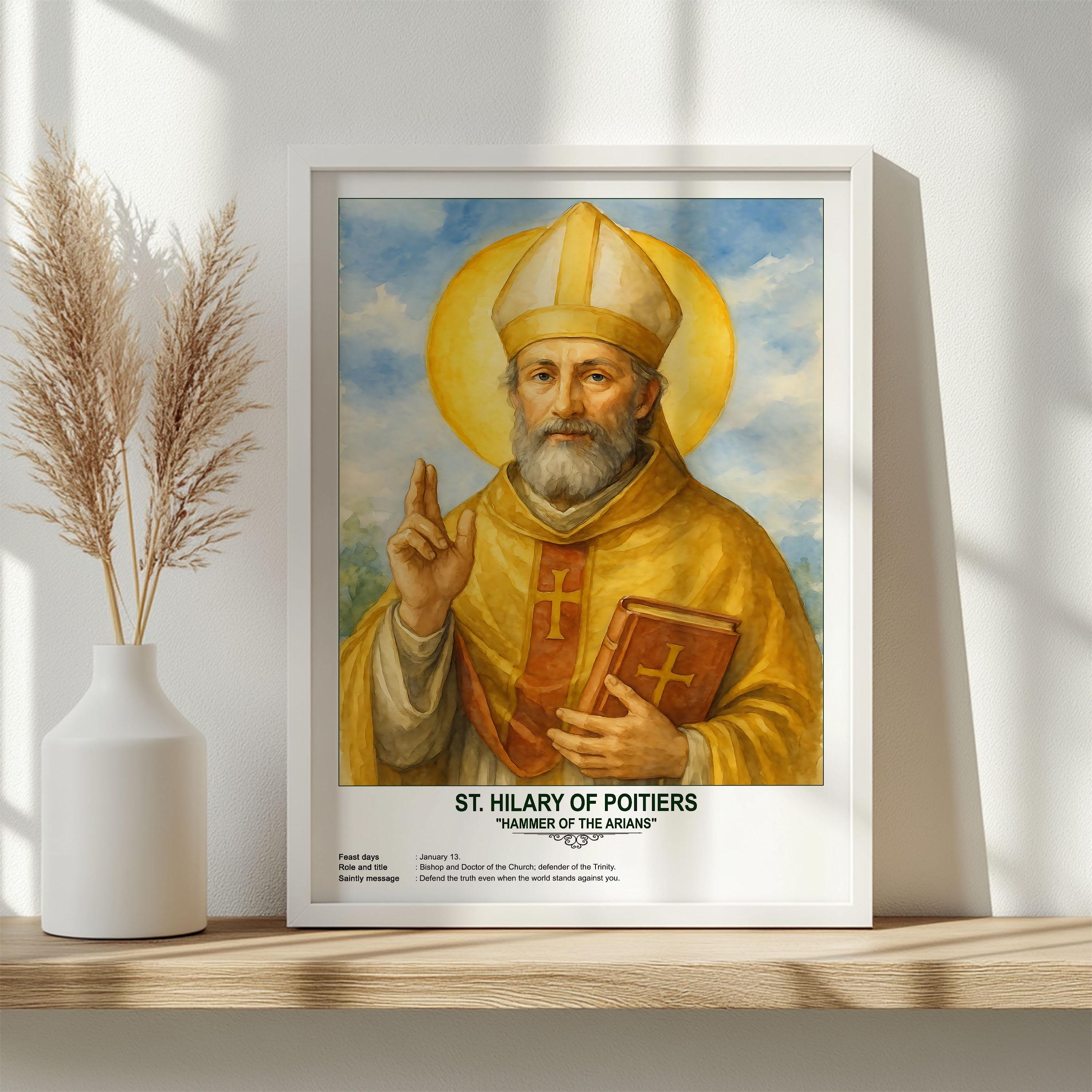 St. Hilary of Poitiers, Sacred Art, Religious Wall Art for Families ...