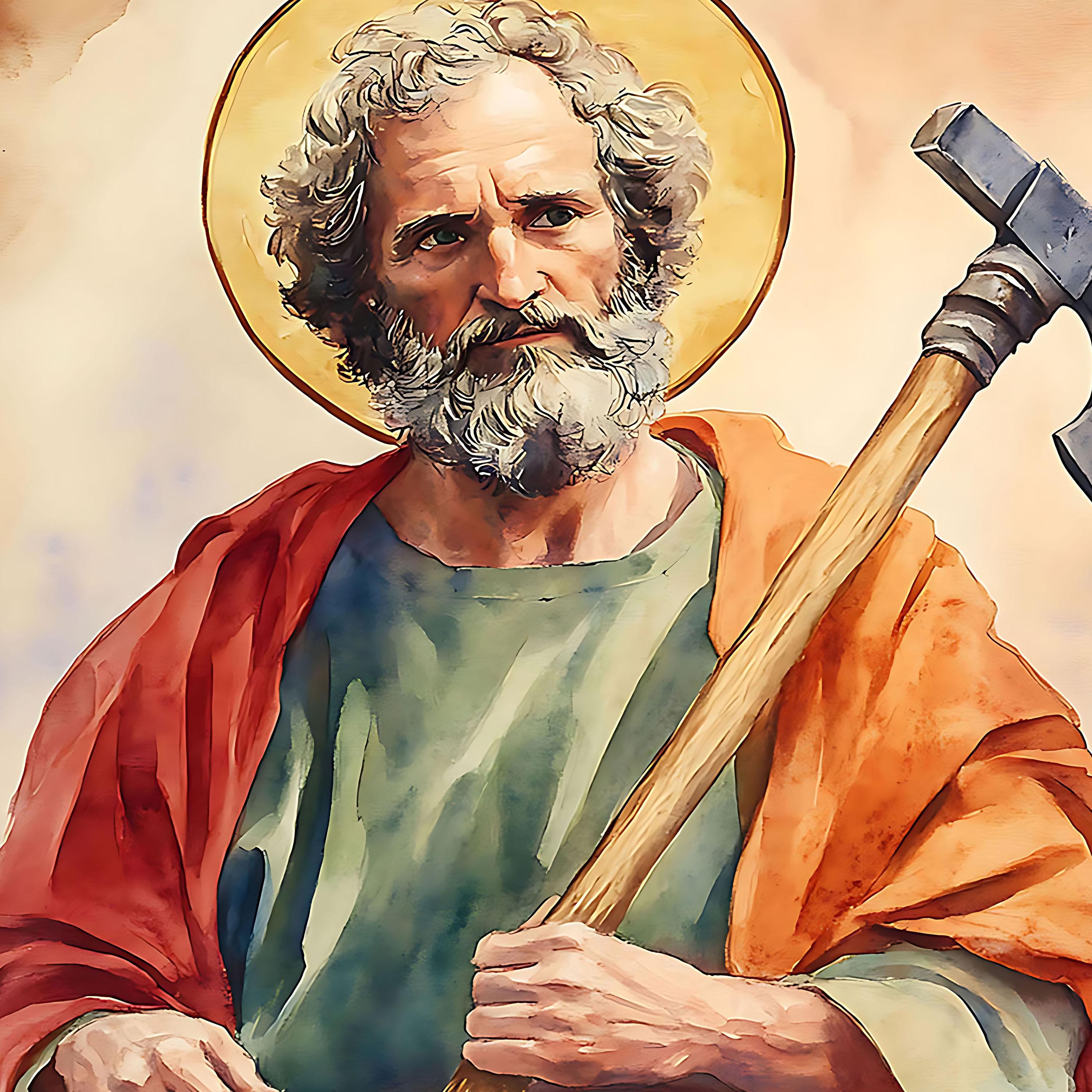 St. Jude Thaddeus, Sacred Art, Religious Wall Art for Families, Patron ...