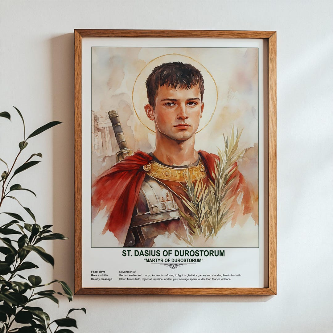 St. Dasius of Durostorum, Sacred Art, Religious Wall Art for Families ...