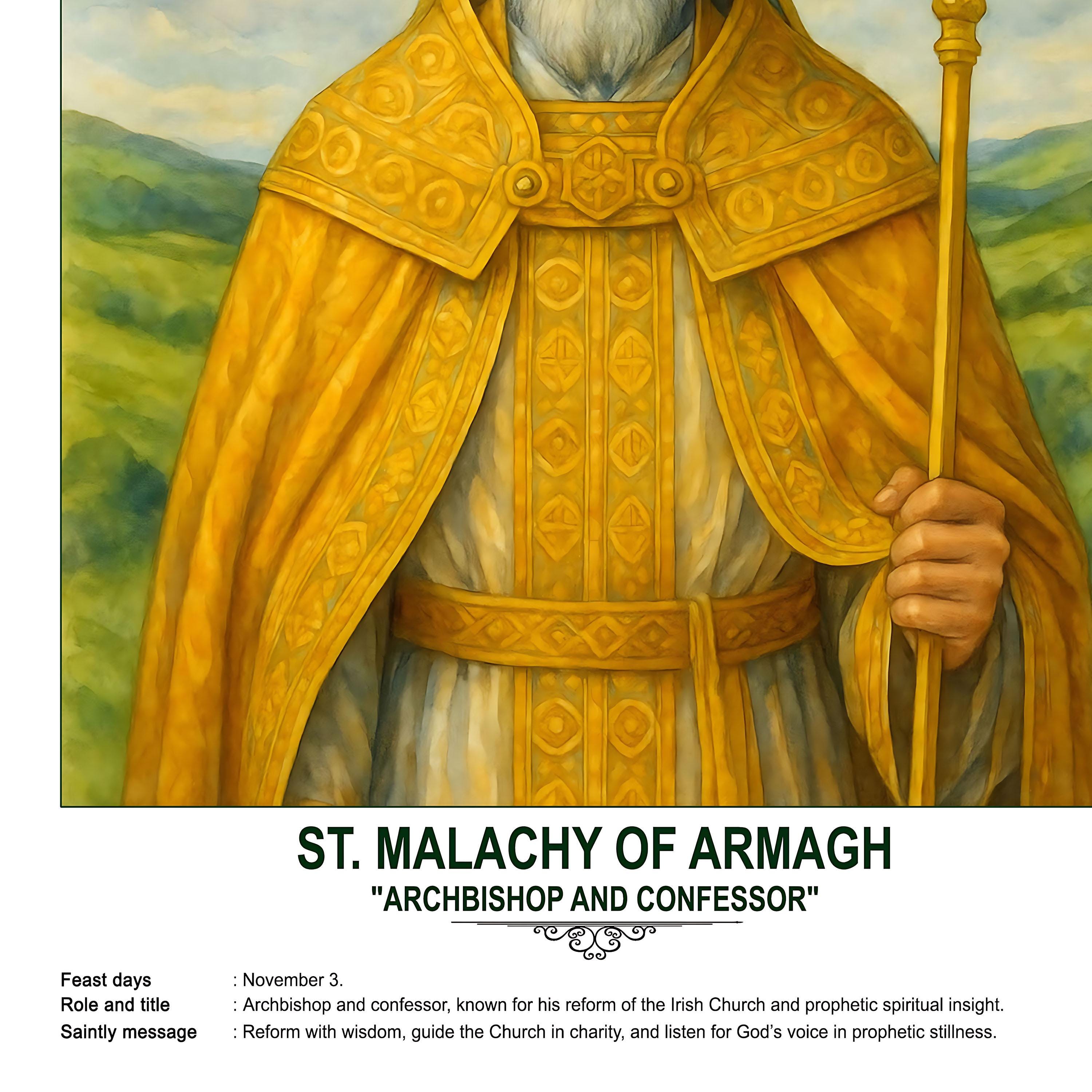 St. Malachy of Armagh, Sacred Art, Religious Wall Art for Families ...