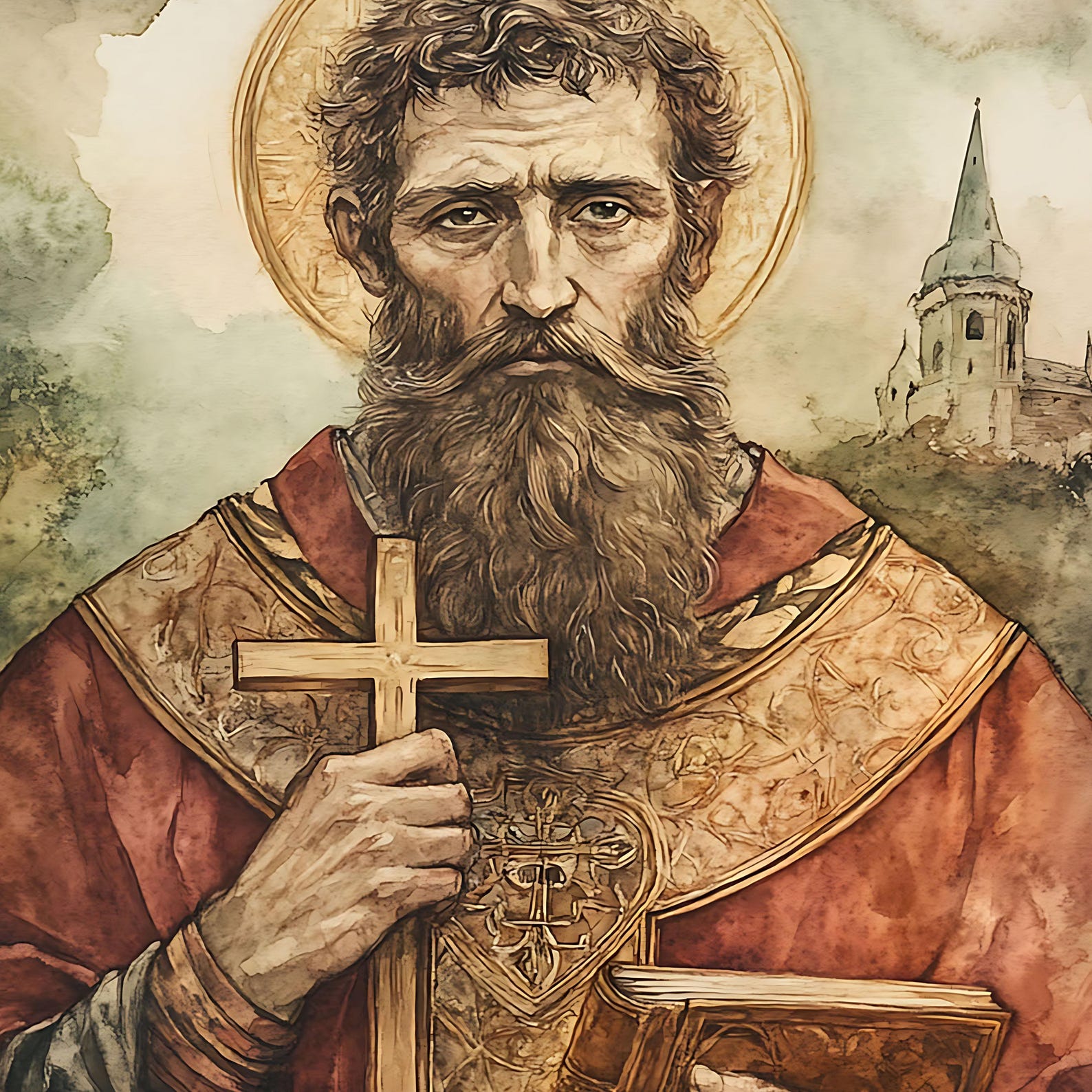 St. Gerard Sagredo, Sacred Art, Religious Wall Art for Families, Patron ...