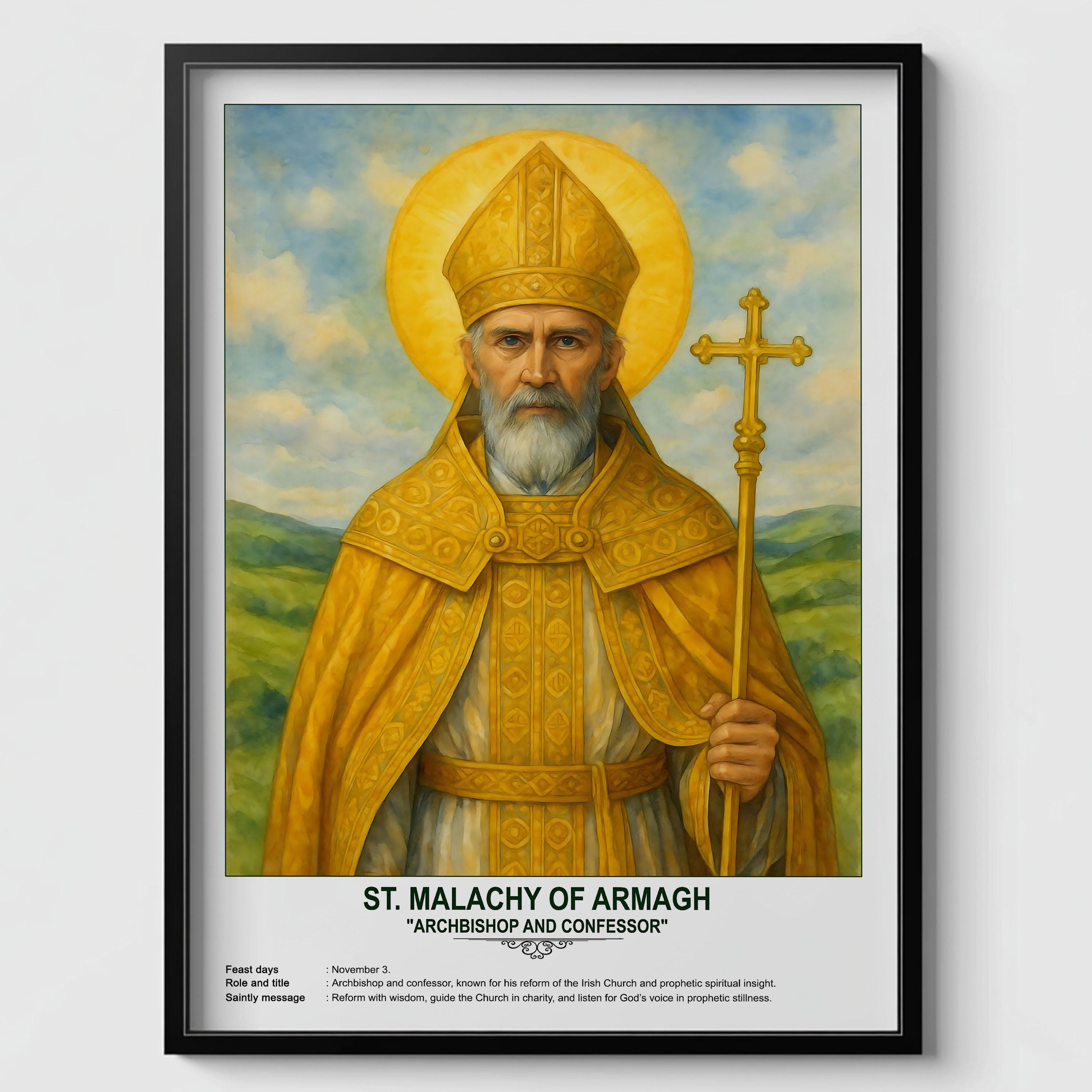 St. Malachy of Armagh, Sacred Art, Religious Wall Art for Families ...