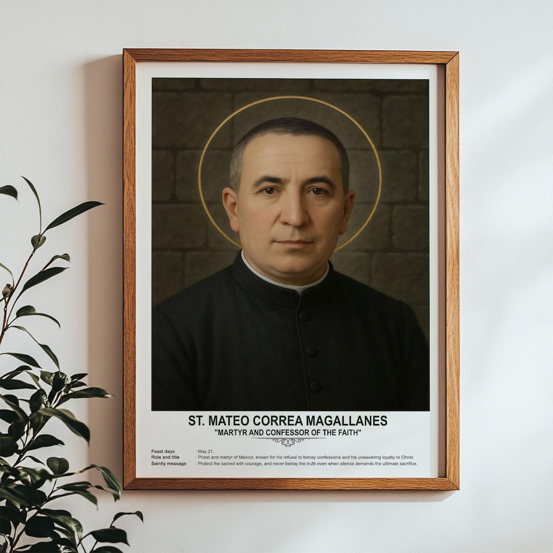St. Mateo Correa Magallanes, Sacred Art, Religious Wall Art for ...