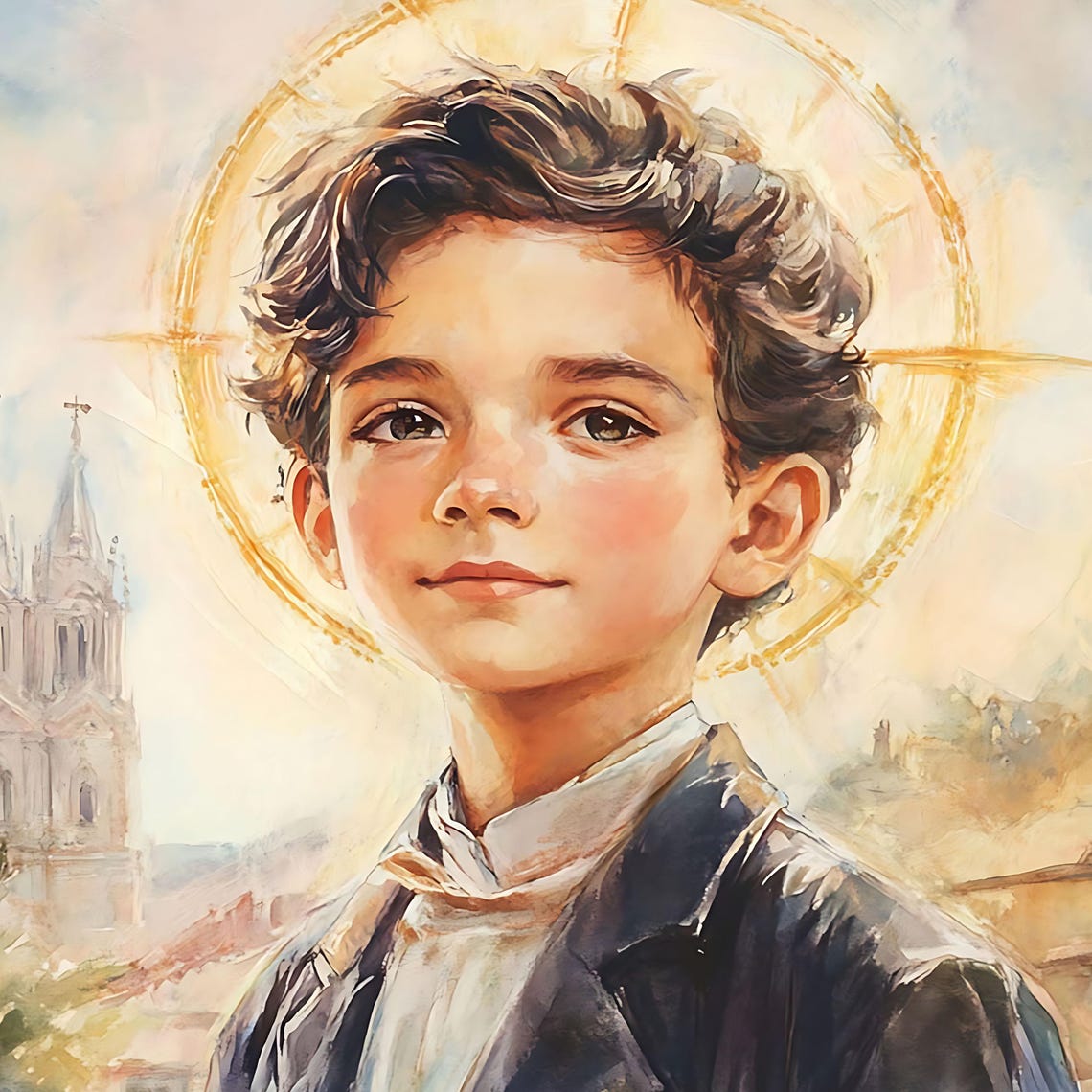 St. Dominic Savio, Sacred Art, Religious Wall Art for Families, Patron ...