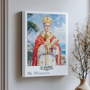 St. Januarius, Sacred Art, Religious Wall Art for Families, Patron ...