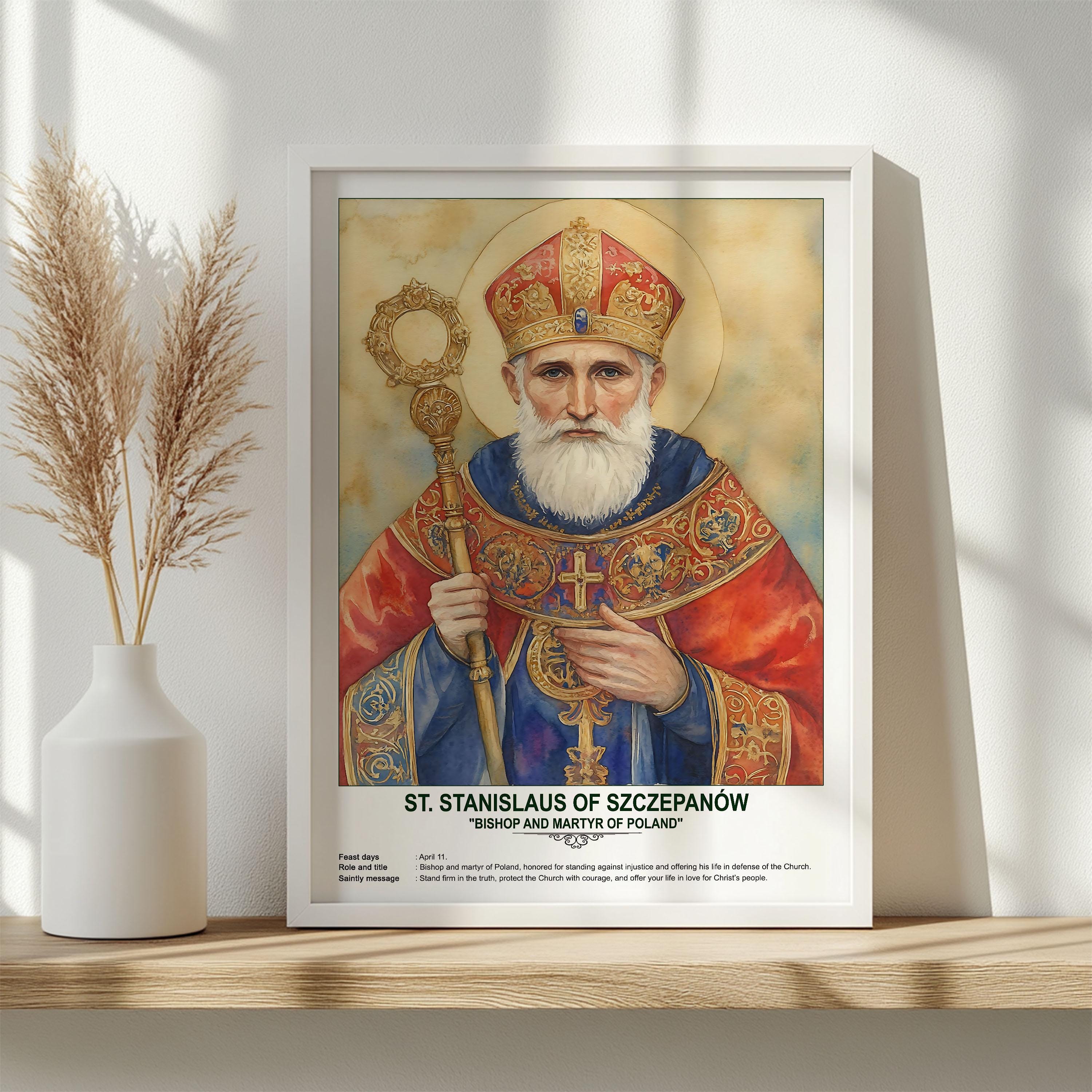 St. Stanislaus of Szczepanów, Sacred Art, Religious Wall Art for ...