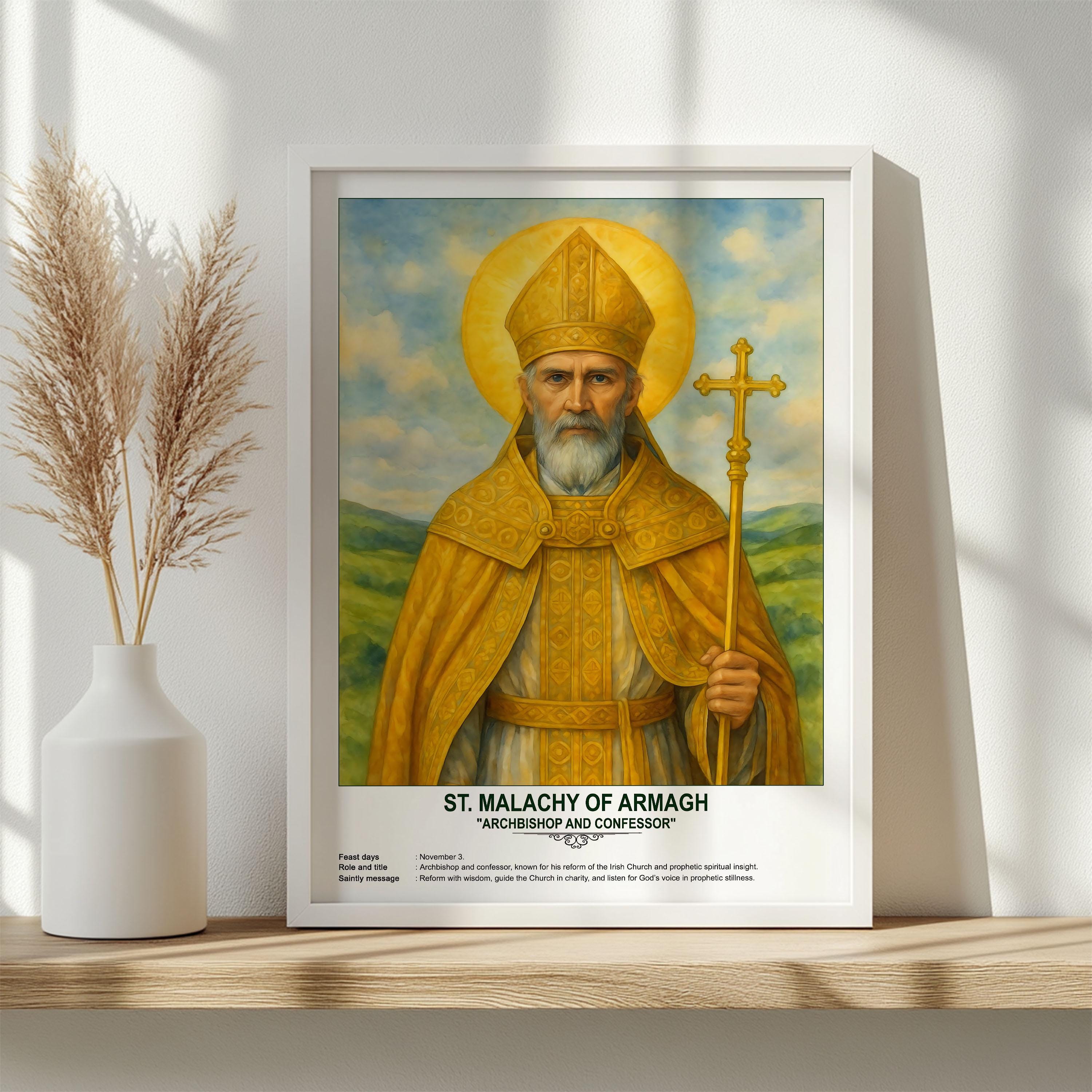 St. Malachy of Armagh, Sacred Art, Religious Wall Art for Families ...