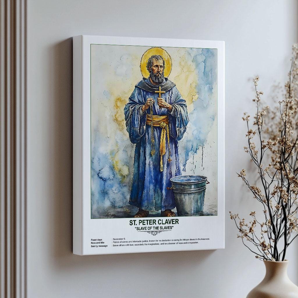 St. Peter Claver, Sacred Art, Religious Wall Art for Families, Patron ...