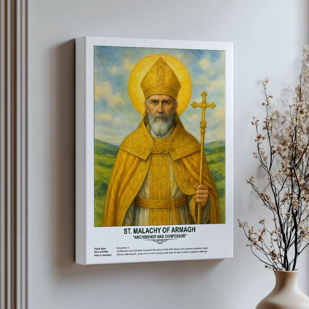 St. Malachy of Armagh, Sacred Art, Religious Wall Art for Families ...