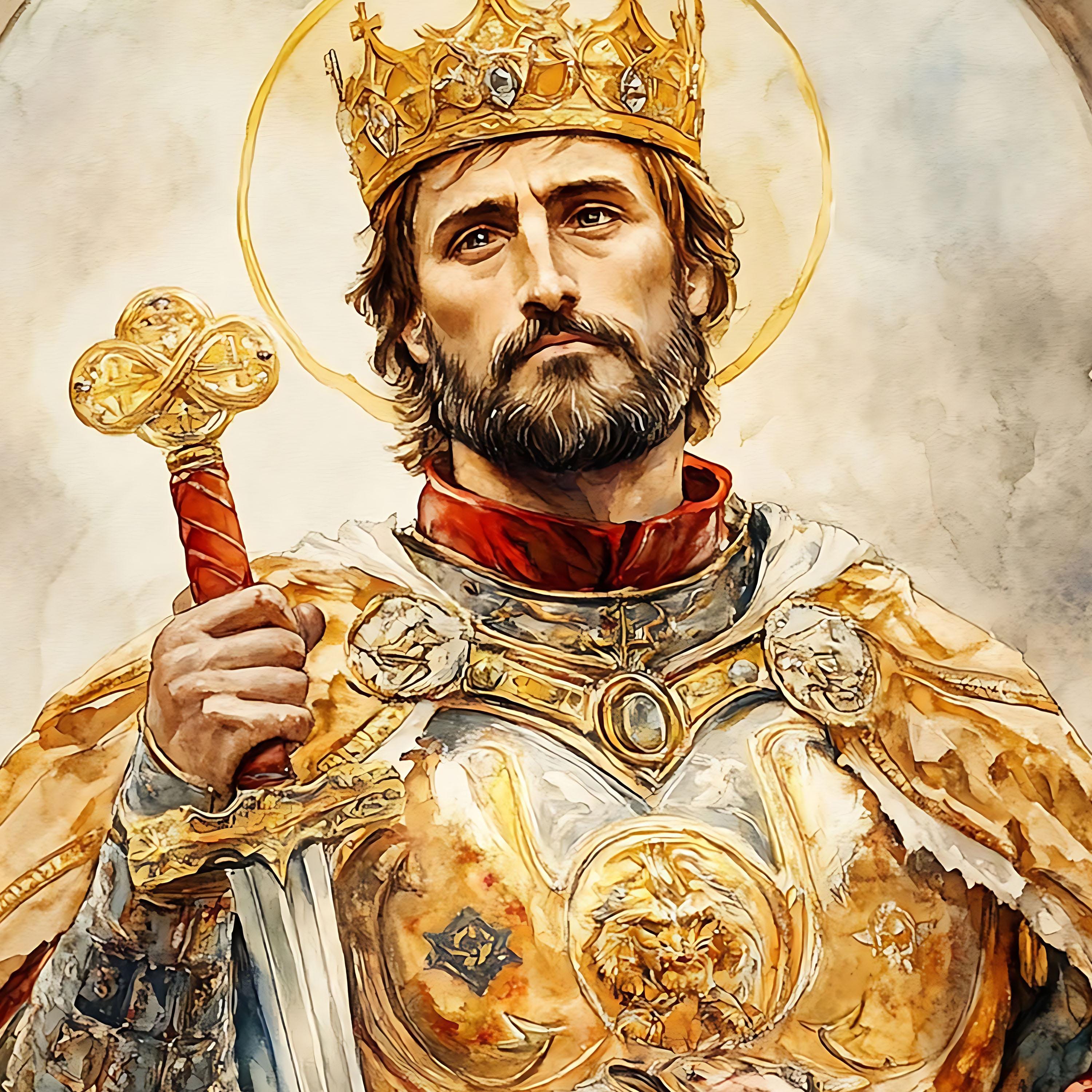 St. Ladislaus I of Hungary, Sacred Art, Religious Wall Art for Families ...