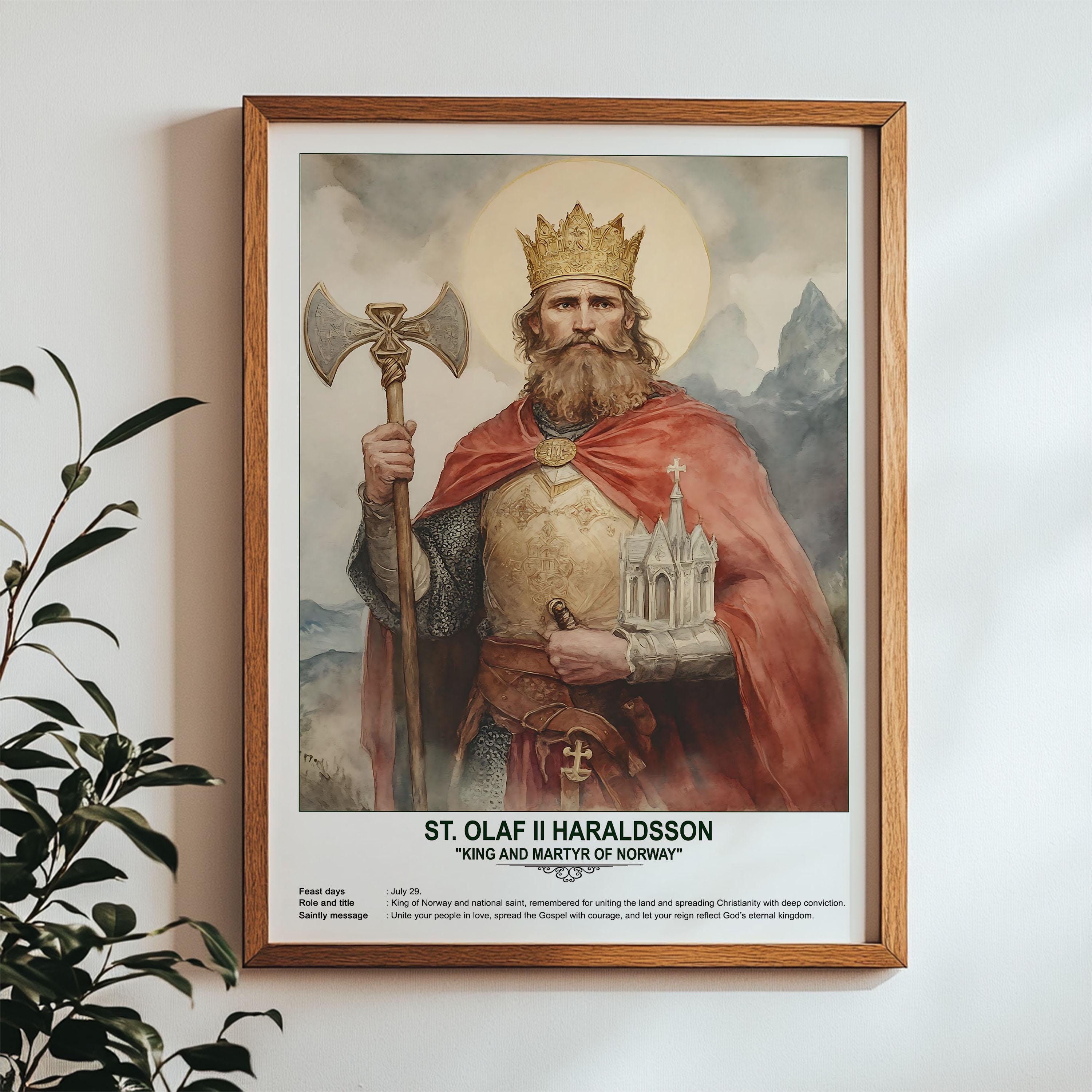 Harald Frostad/Ka du sir? 自主盤北欧AOR St. Olaf II Haraldsson, Sacred Art, Religious Wall Art for