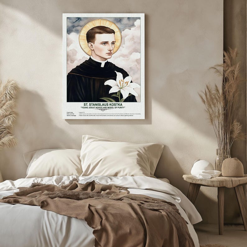 St. Stanislaus Kostka, Sacred Art, Religious Wall Art for Families ...