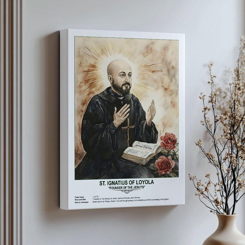 St. Ignatius of Loyola, Sacred Art, Religious Wall Art for Families ...